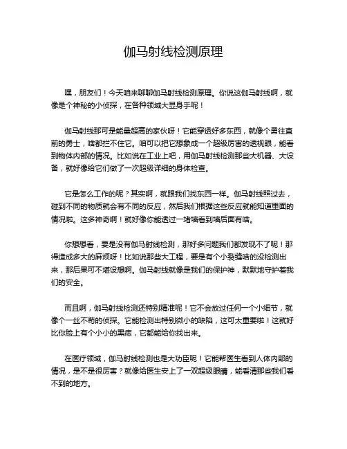 伽马射线检测原理