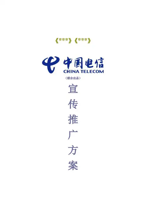 中国电信宣传推广方案