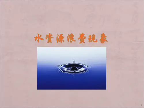五年级综合实践-.校园里的浪费现象幻灯片
