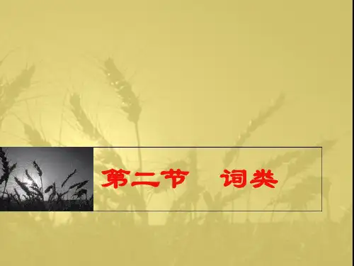现代汉语。第二节  实词1
