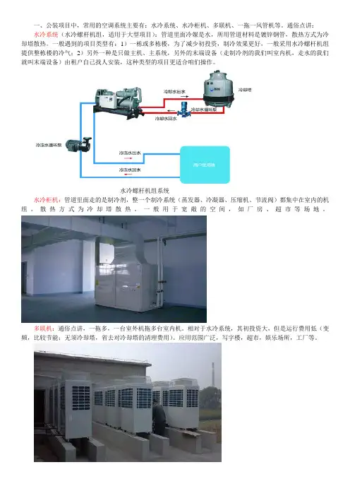 中央空调项目不同的系统及造价