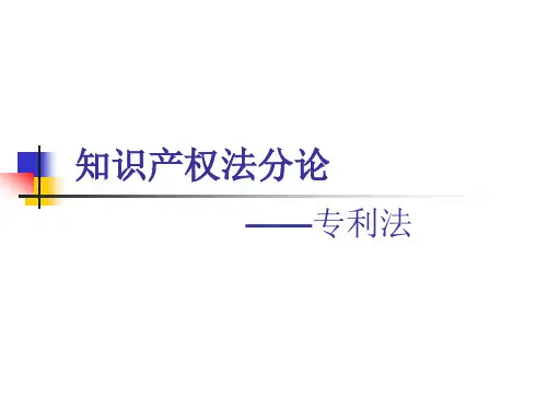 大连海事大学《知识产权》专利法.ppt