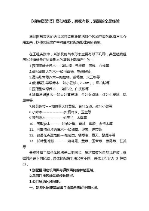 【植物搭配记】高低错落，疏密有致，满满的全是经验