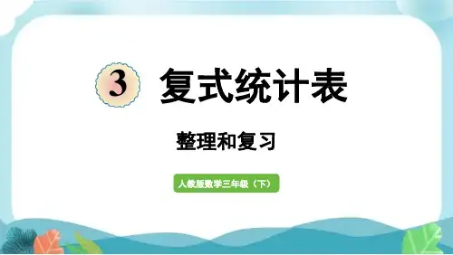 新人教版三下数学复式统计表整理和复习