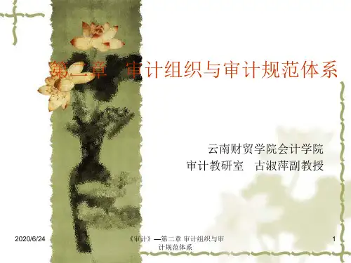 第二章 审计组织与审计规范体系