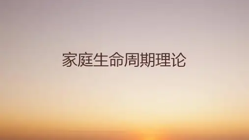 家庭生命周期理论