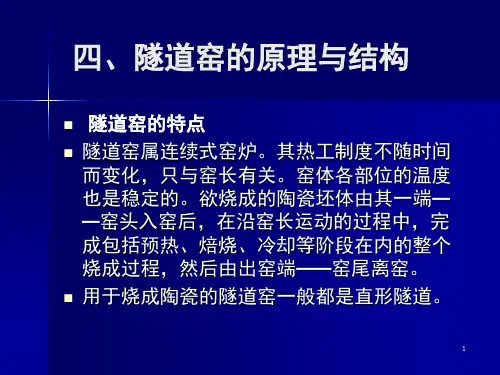 隧道窑的原理与结构PPT