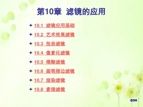 第10章  滤镜的应用