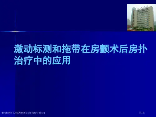 激动标测和拖带在房颤术后房扑治疗中的应用