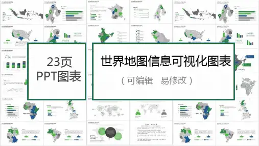 (精品)世界地图信息可视化PPT图表