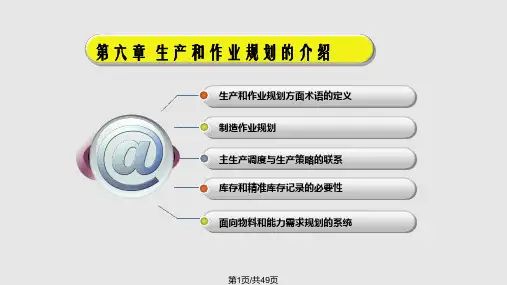 计算机集成制造CIM生产和作业规划的介绍PPT课件