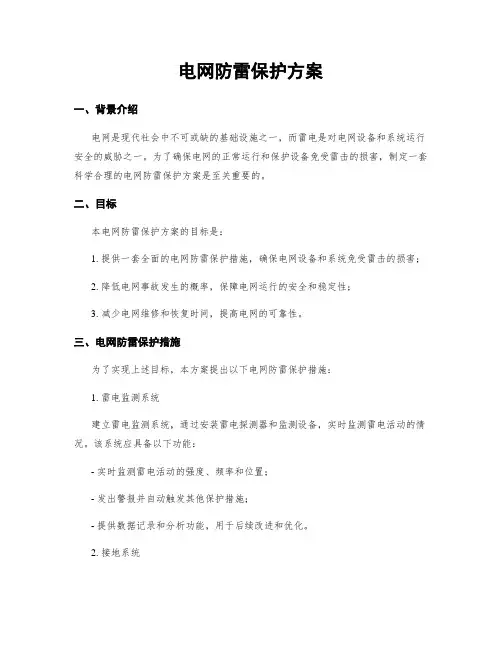 电网防雷保护方案