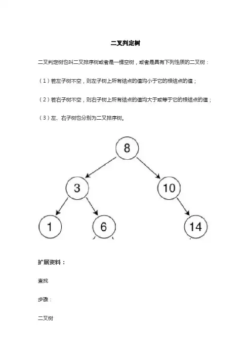 二叉判定树