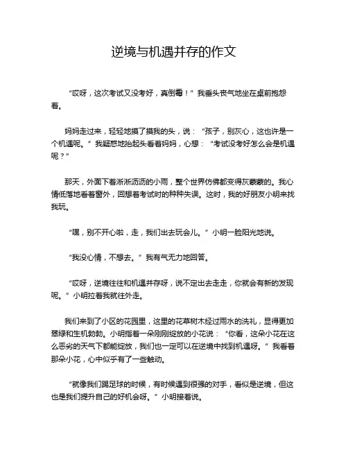 逆境与机遇并存的作文