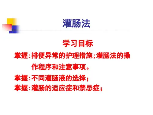 灌肠法pptppt课件
