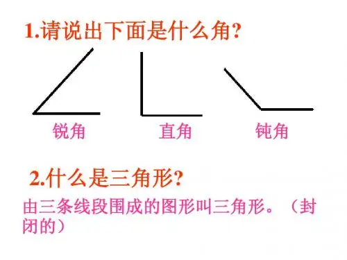 三角形的分类(三课时)