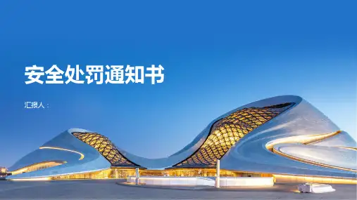 安全处罚通知书
