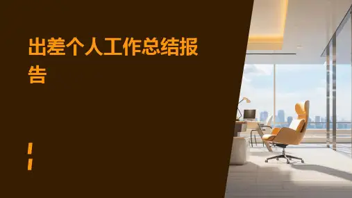 出差个人工作总结报告PPT