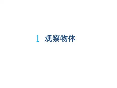 最新人教版小学四年级数学下册观察物体PPT课件