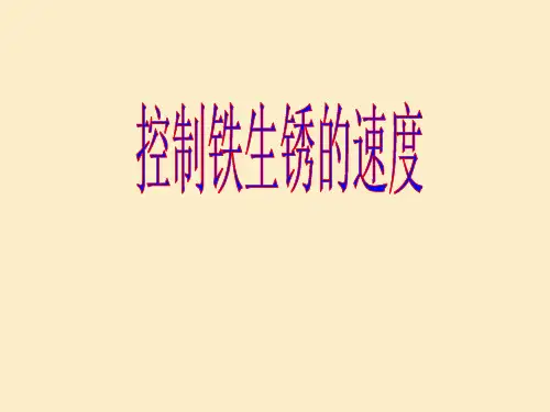 六年级下册科学课件 -2.7 控制铁生锈的速度｜教科版 (共20张PPT)