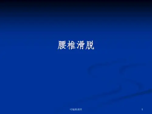 腰椎滑脱完整ppt课件
