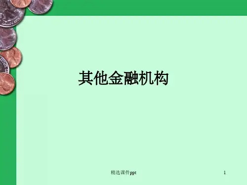 《其他金融机构》PPT课件