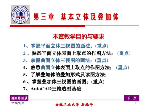 第三章基本立体及叠加体