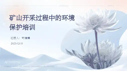 矿山开采过程中的环境保护培训