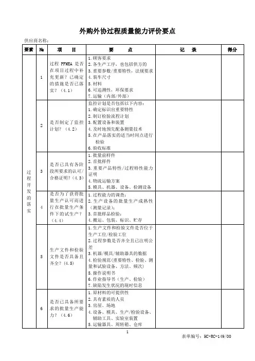 供应商质量能力评价要点(建议收藏)