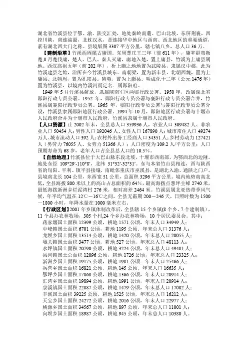 竹溪县志