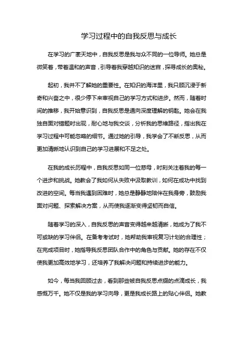学习过程中的自我反思与成长
