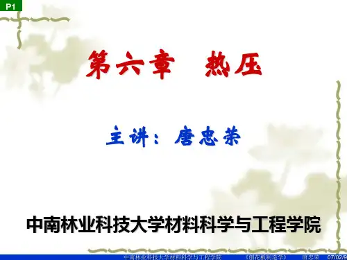 6第六章刨花板热压