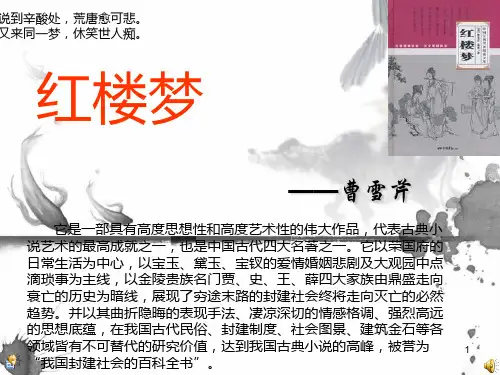 红楼梦赏析--课前三分钟ppt课件