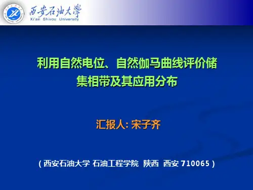 利用自然电位与自然伽马测井曲线划分沉积相带及储层分布