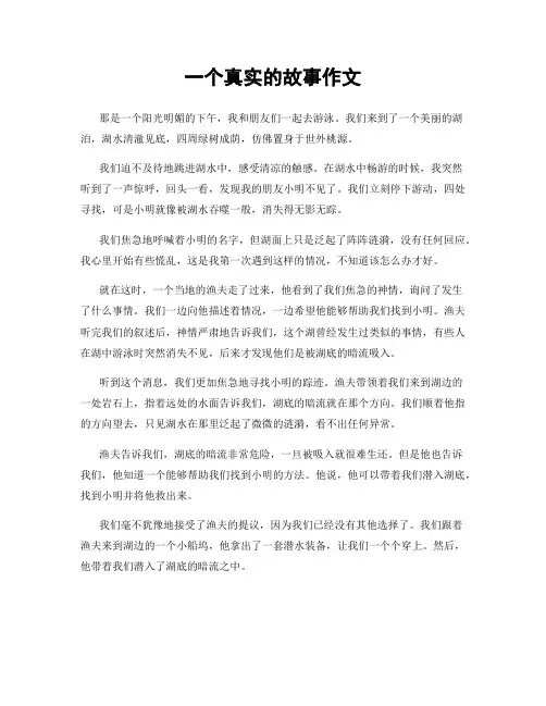一个真实的故事作文