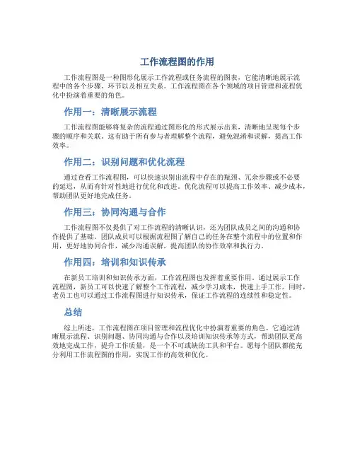 工作流程图的作用