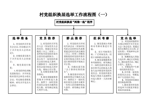 村党组织换届选举工作流程图