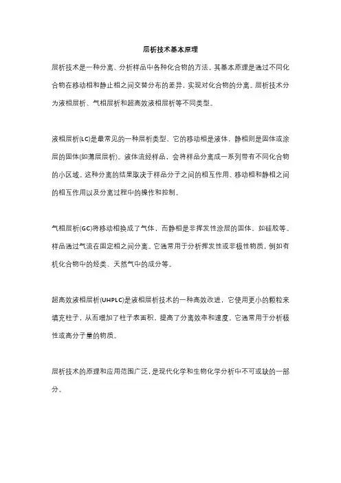 层析技术基本原理