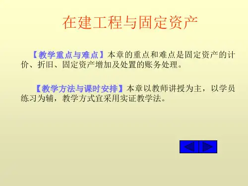 固定资产的核算(课件)【ppt】