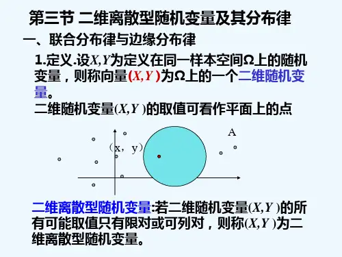 二维离散型随机变量及其分布律