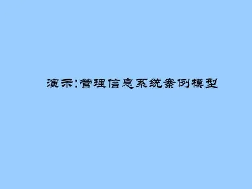 第1章管理信息系统概论