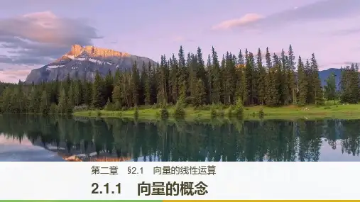 2018版高中数学人教B版必修四：第二单元 2.1.1 向量的概念 
