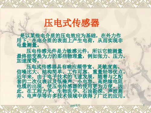 压电传感器  ppt课件