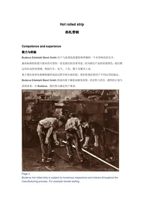 德国Buderrus带钢厂---热轧带钢生产线