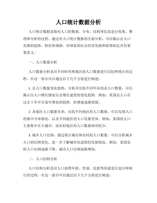 人口统计数据分析