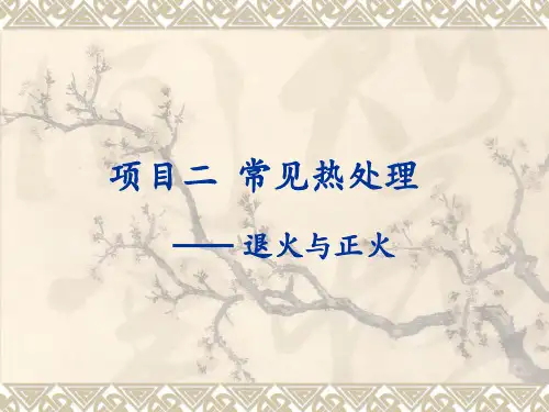 常见热处理—退火与正火