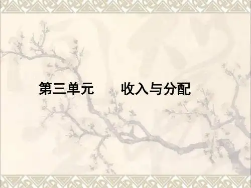 高中政治3.7.1按劳分配为主体多种分配方式并存课件新人教版必修
