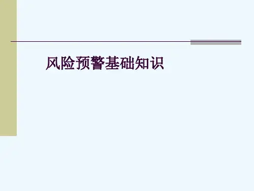 系统性风险预警指标体系PPT(15张)