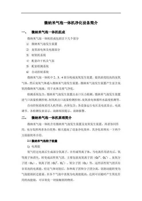 微纳米气泡臭氧一体机讲解