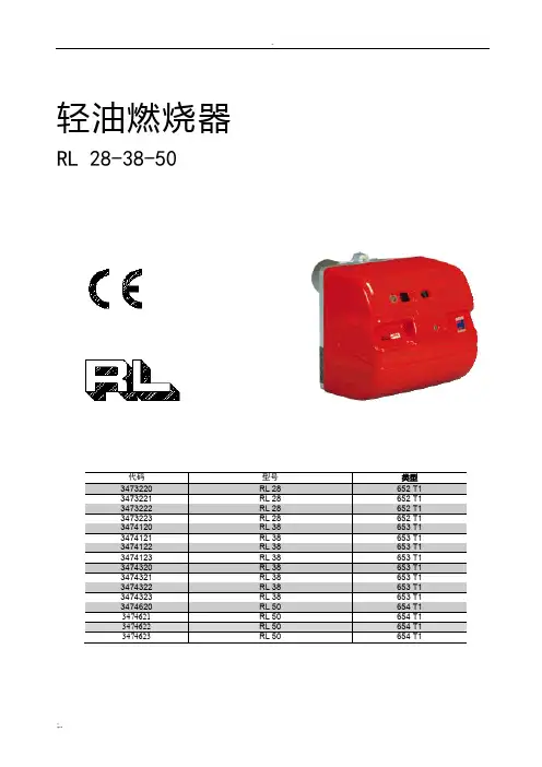 RL34利雅路燃烧器说明书1